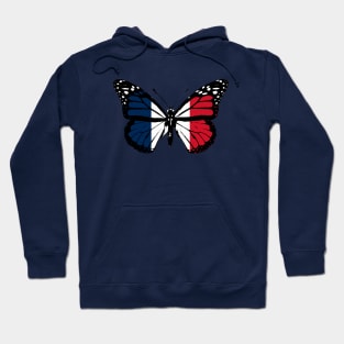 France Monarch Butterfly Flag of France To Celebrate Bastille Day National Day of France Country Hoodie
